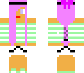 beach girl with pink hair