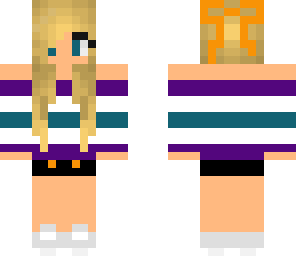 blue and purple girl