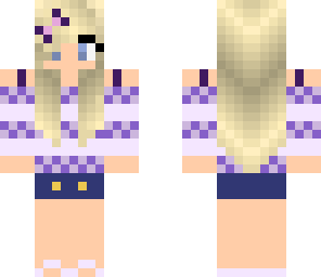 purple bow girl