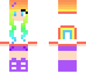 rainbow girl