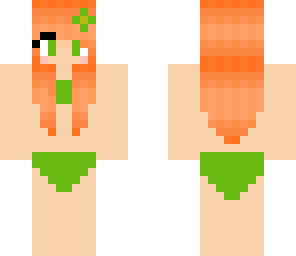 red hair girl on green suit- bloom240