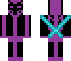 enderman with 2 daimond swords