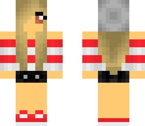 red striped girl