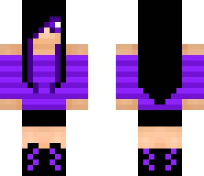 purple girl with headphones