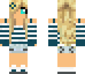 cute cyan girl