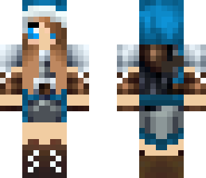blue hoodie girl