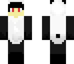 panda costume black