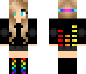 rainbow dj girl
