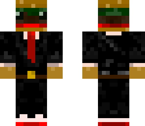 burger suit and tie