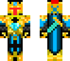 gold diamond robot knight 