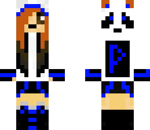 female minecraftian with a mouth