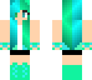 awesome green-blue girl