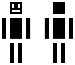 black-white robot