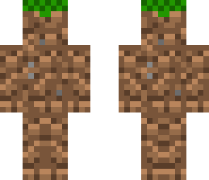 grass block man with texture