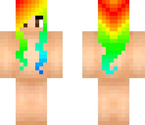 rainbow girl hair base - base collection