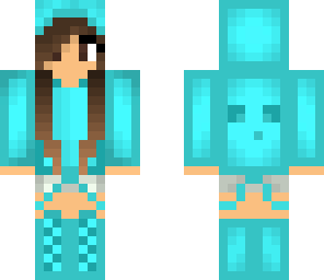 detailed blue slime girl 
