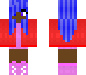 cute striped hair girl