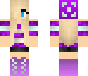 cute purple girl