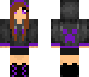 purple hooded creeper girl