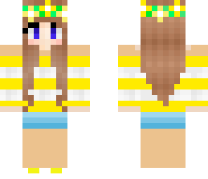 yellow sunset girl