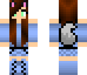 wolf girl blue