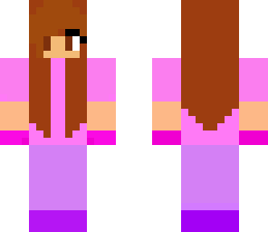 cute pink and purple girl