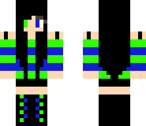 green and blue dj