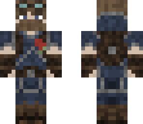 skylord with brown hair and beard for zman
