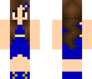 fixed--brunette blue dress flower girl