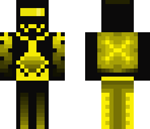 yellow neon robot