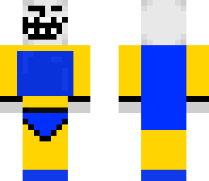 blue block troll man