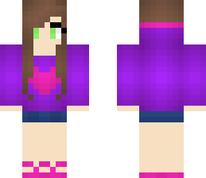 purple hoodie girl