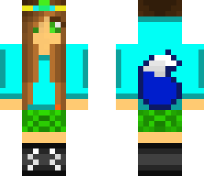blue girl