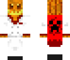 awesome minecon cape on pumpkian head