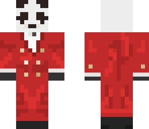 panda red suit