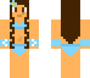 blue bikini girl