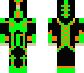 green and orange ninja