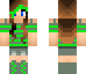 cute green girl