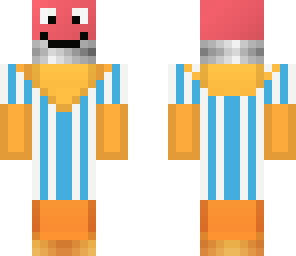 pencil man with a bathingsuit