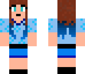 girl in blue outfit