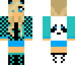 checkers panda girl