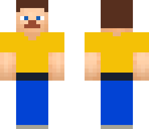 yellow steve with belt