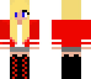 baseball girl in red