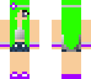 tumblr girl w/ bright green hair