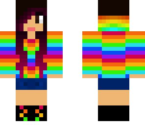 rainbow asian girl