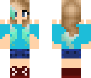 aqua blue girl