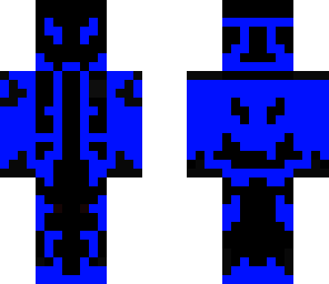 blue and black demon 