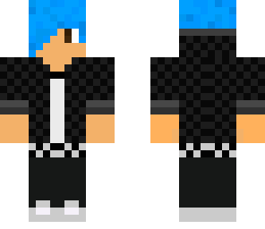 teen with light blue hair