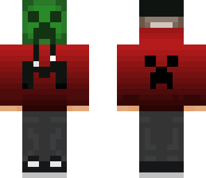 cool guy with creeper mask