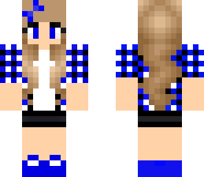 minecraft blue girl